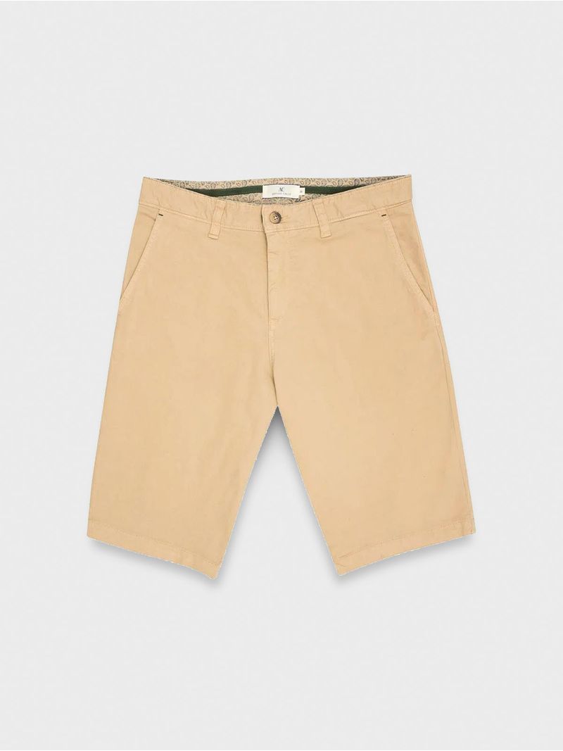 Bermuda Unicolor Regular Fit para Hombre 04361