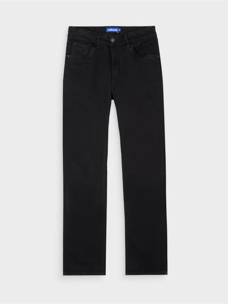 Jean Regular Fit Unicolor para Hombre 12605