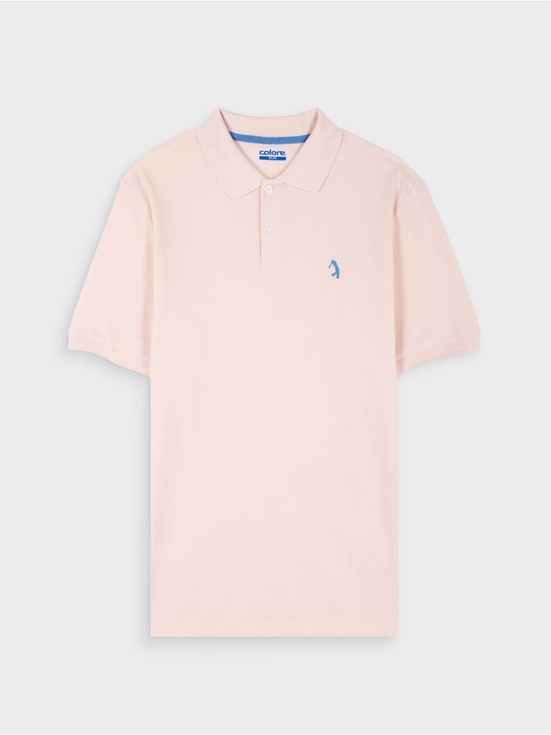Polo Unicolor de Poli algodón para Hombre 13644