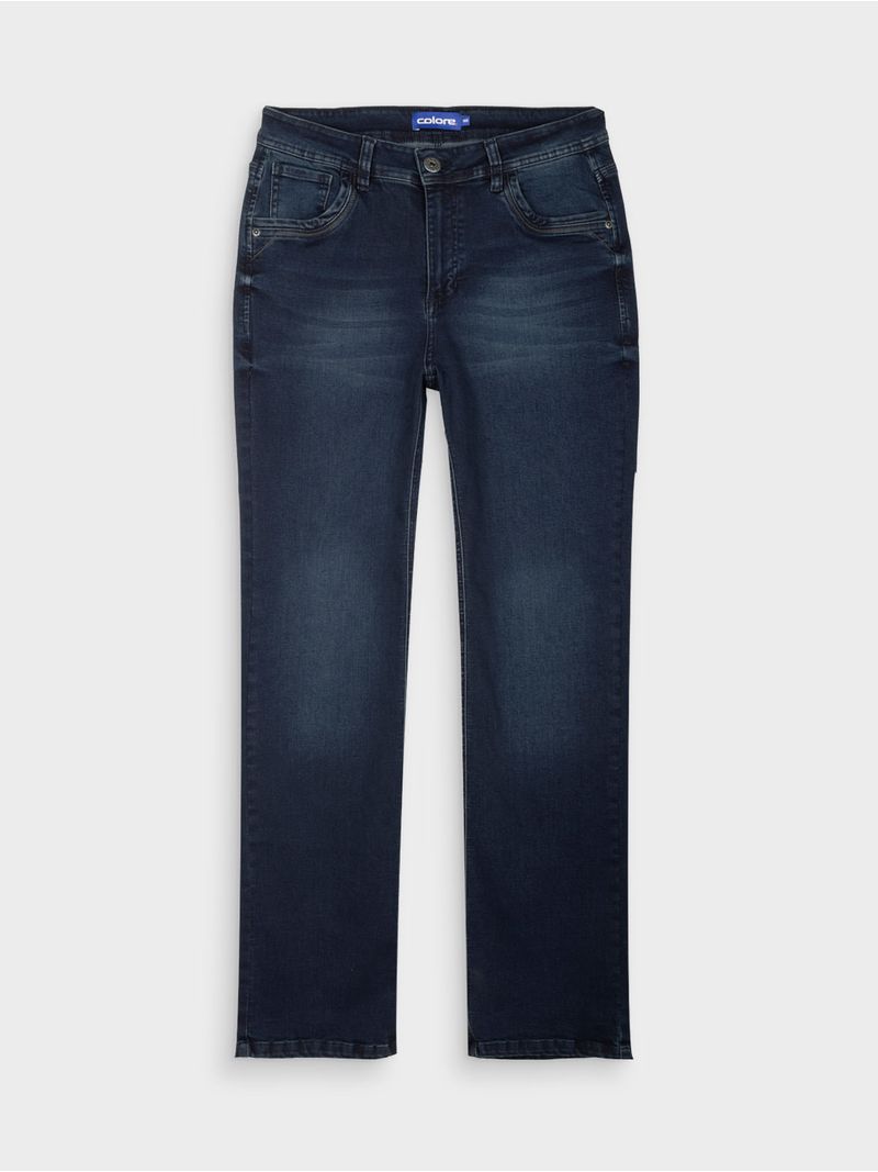 Jean Regular Fit Unicolor para Hombre 13633