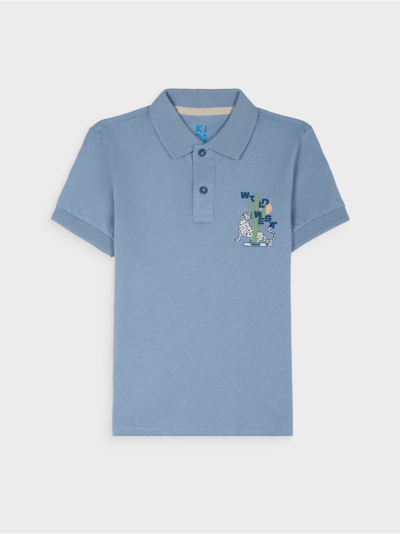 Polo Unicolor Casual para Niño 14883