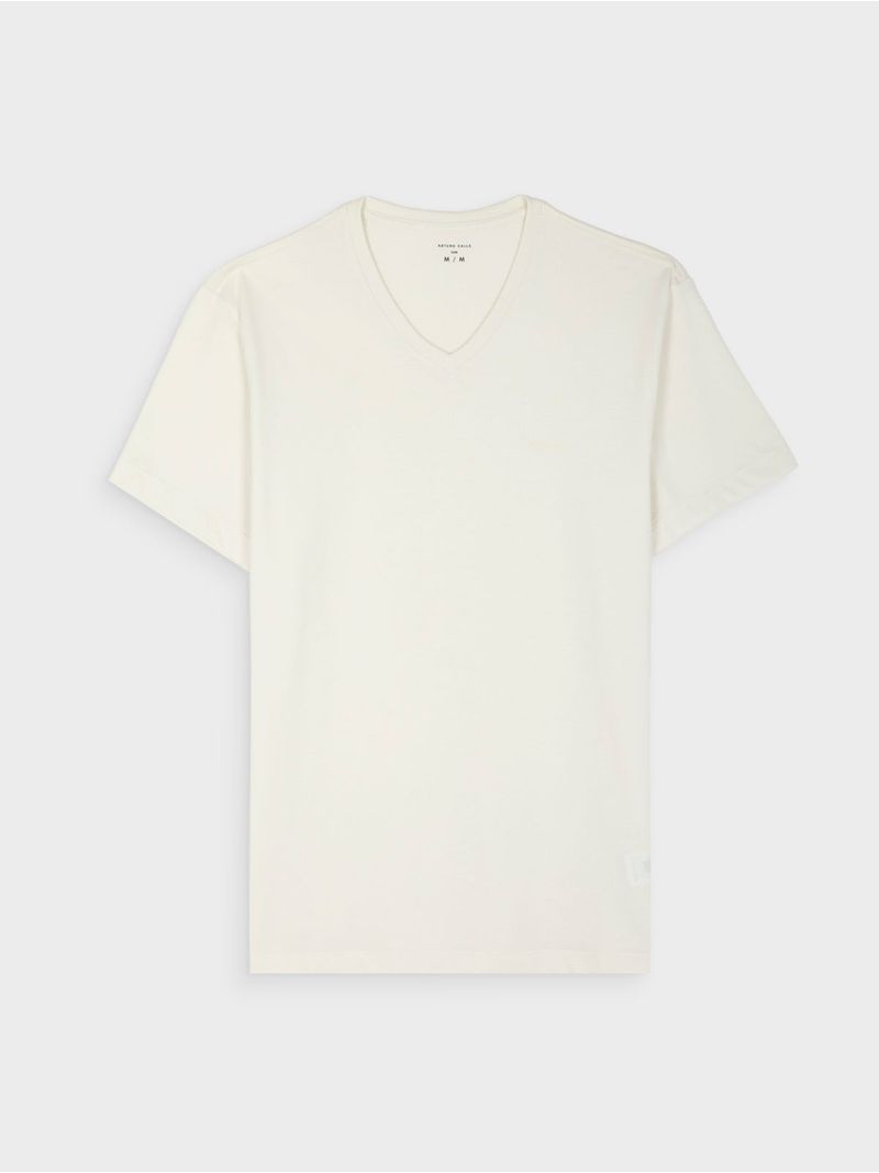 Camiseta Unicolor Slim Fit para Hombre 42716
