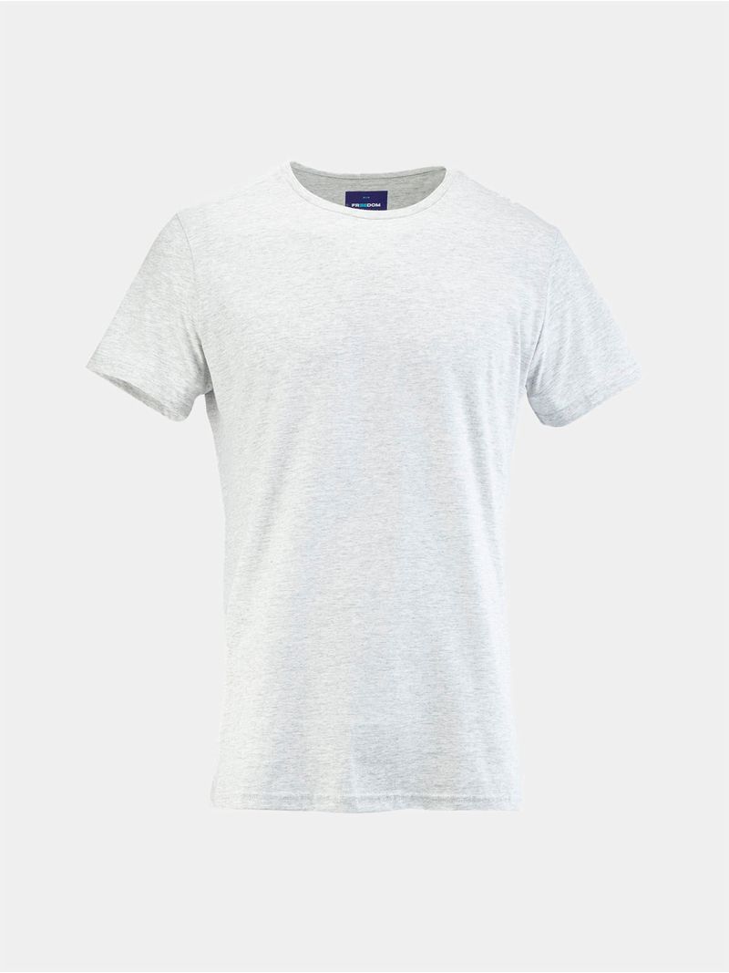Camiseta Básica Unicolor Cuello Redondo para Hombre 00666