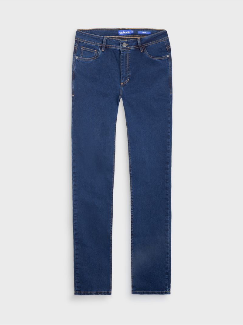 Jean Slim Fit Unicolor para Hombre 12606