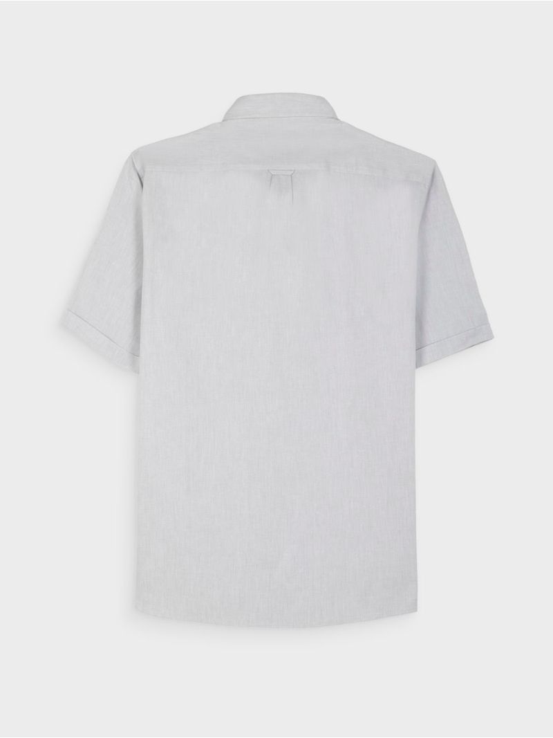 Camisa Unicolor Manga Corta para Hombre 42573
