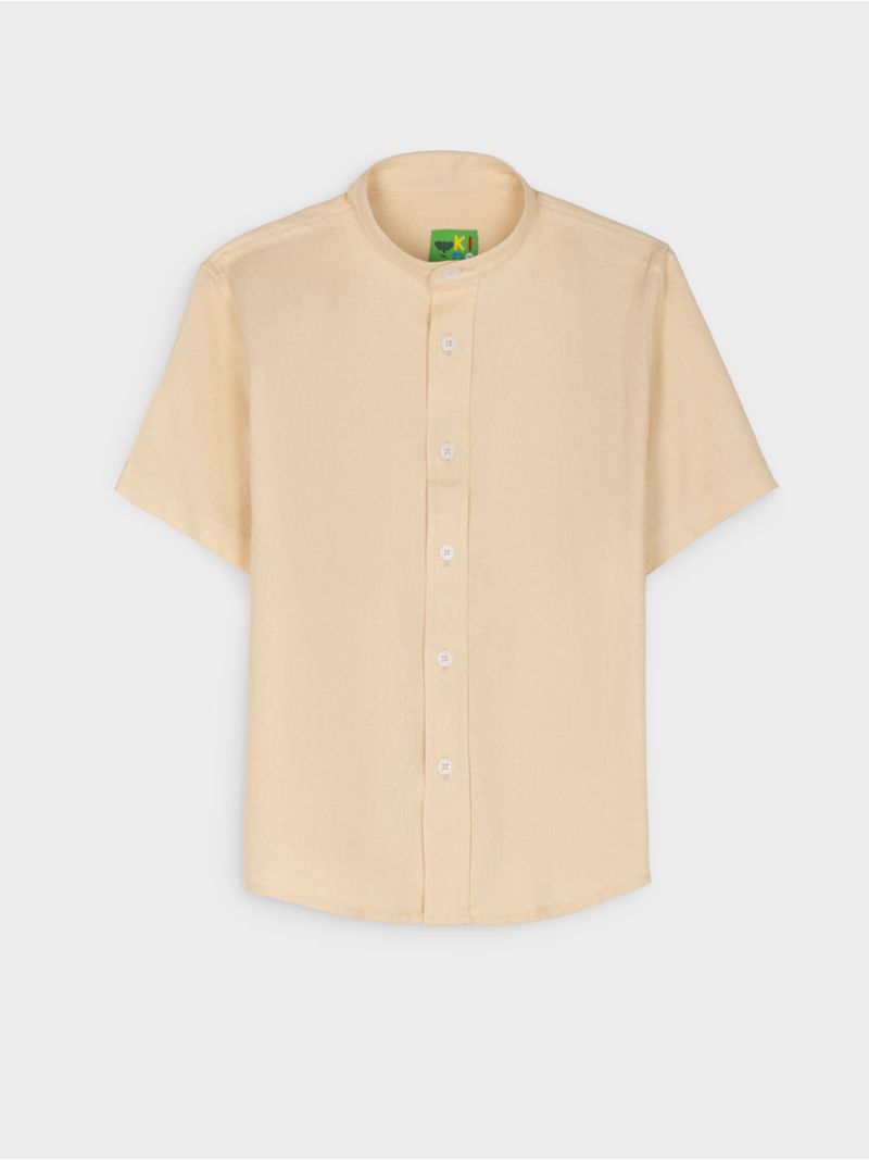 Camisa Cuello Mao Unicolor para Niño 14707
