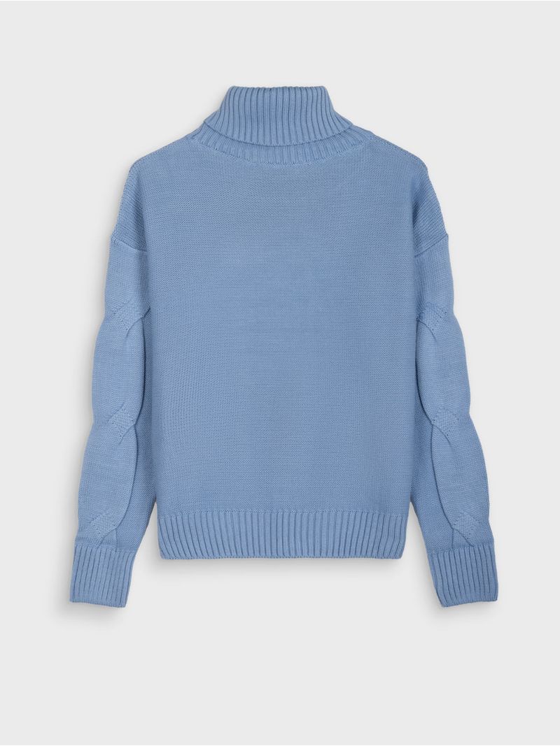 Suéter Cuello Tortuga Unicolor para Mujer 38999