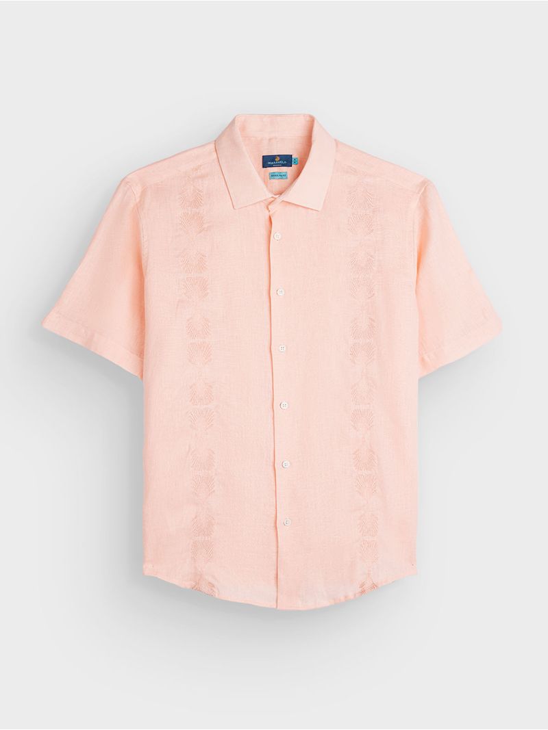 Camisa Guayabera Manga Corta para Hombre 03026