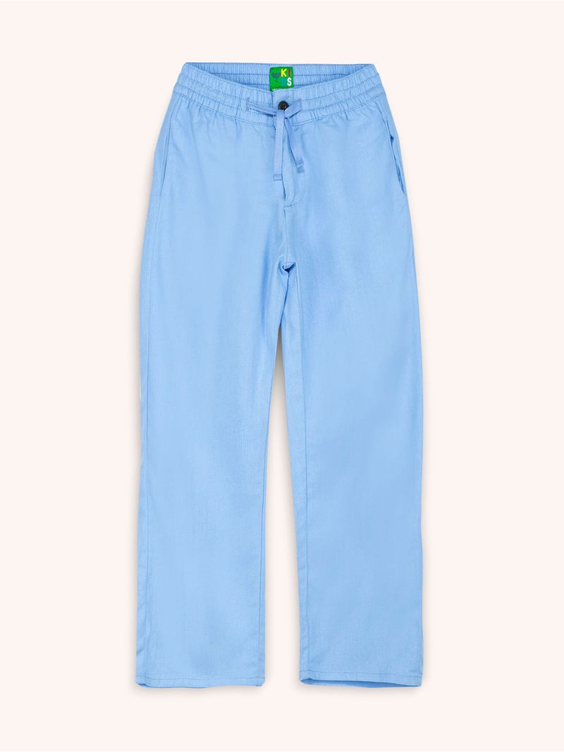Pantalón Unicolor de Lino para Niño 13966