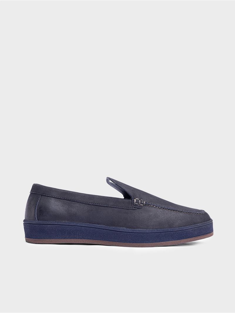 Mocasín Casual en Nobuck Y Suela A Tono 36512