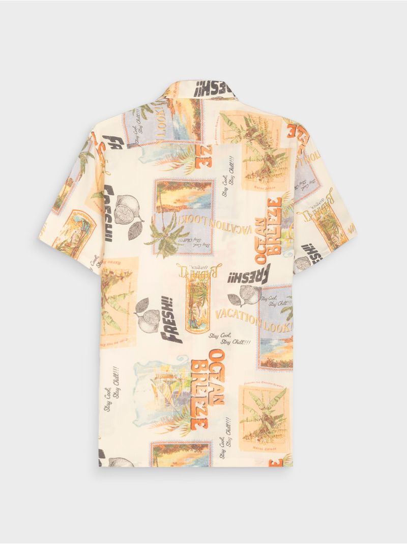 Camisa Hawaiana Vintage para Hombre 05868