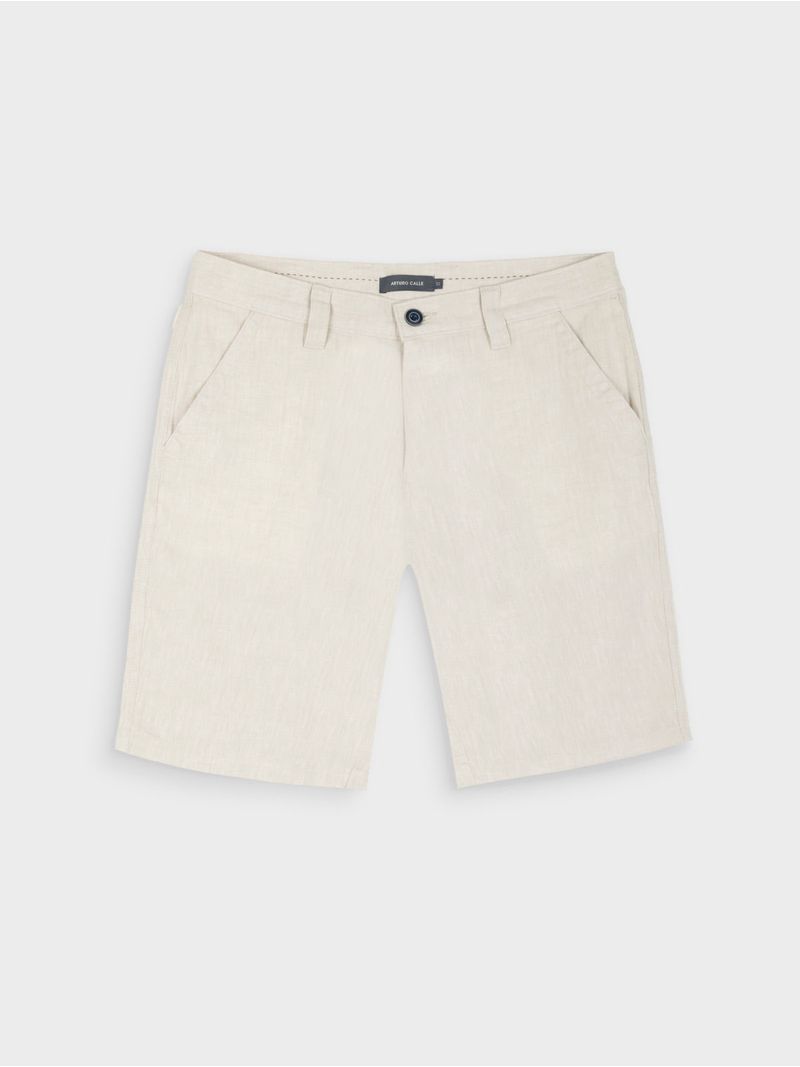 Bermuda Lino Regular Fit para Hombre 43326
