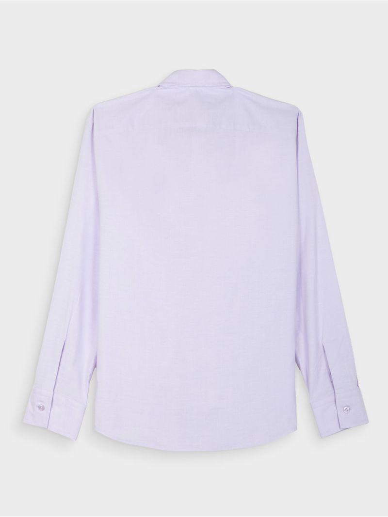 Camisa Casual de Unicolor para Hombre 13632