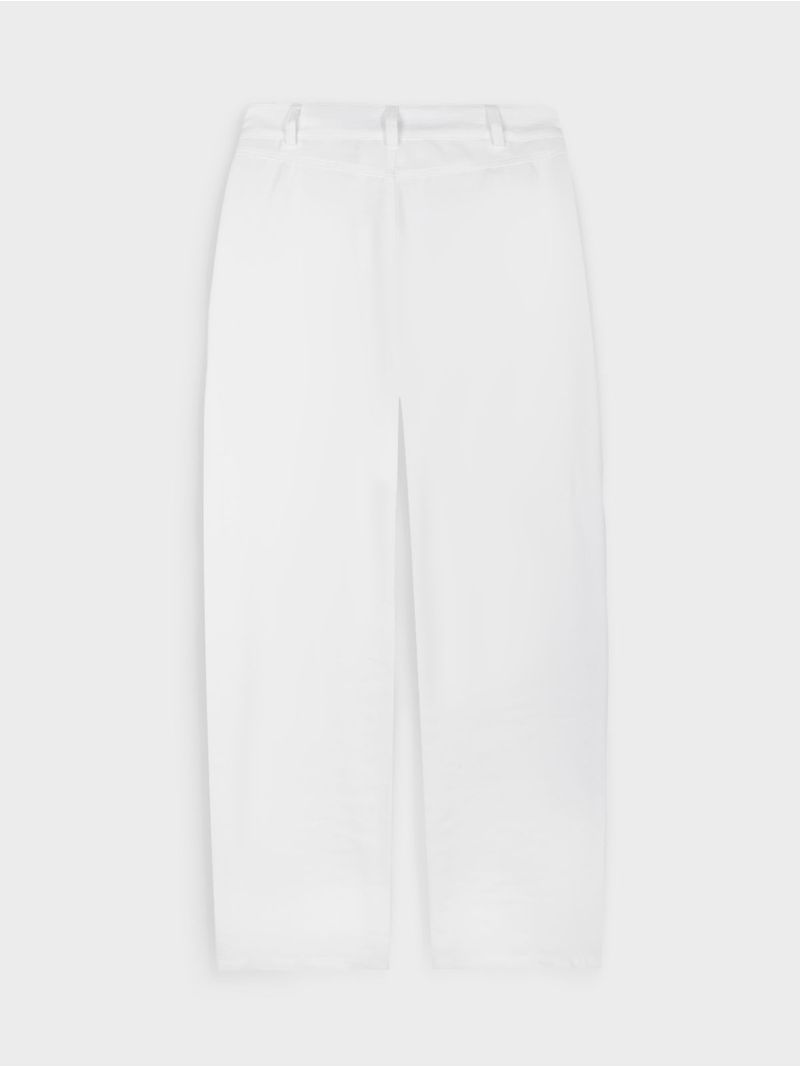 Pantalón Unicolor Silueta Recta para Mujer 38245