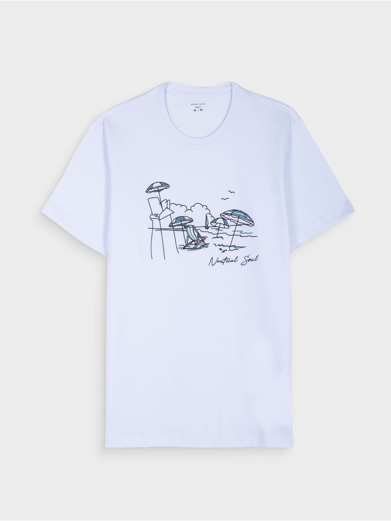 Camiseta con Estampado para Hombre 42639
