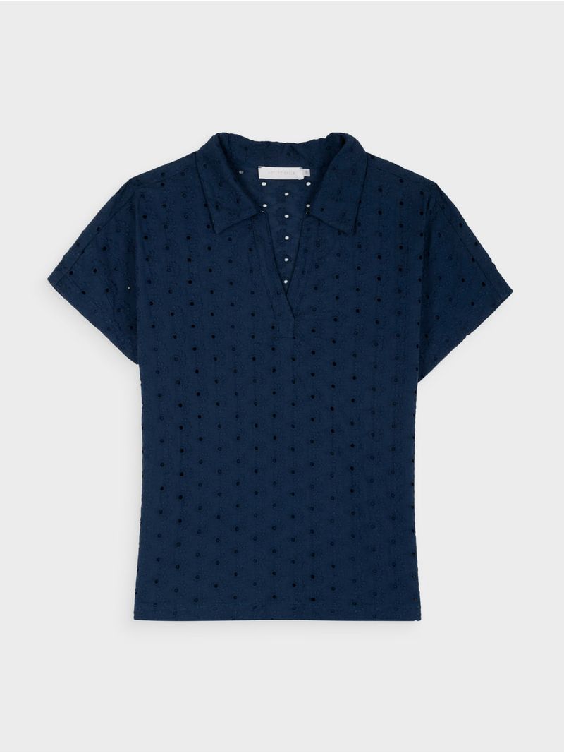 Blusa Unicolor Texturizada para Mujer 44465