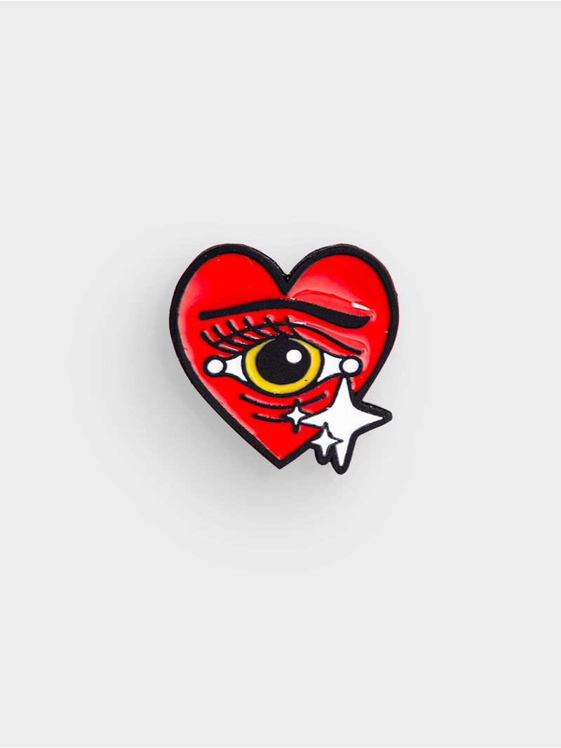 Pin con Motivo de Corazón Retro 05233