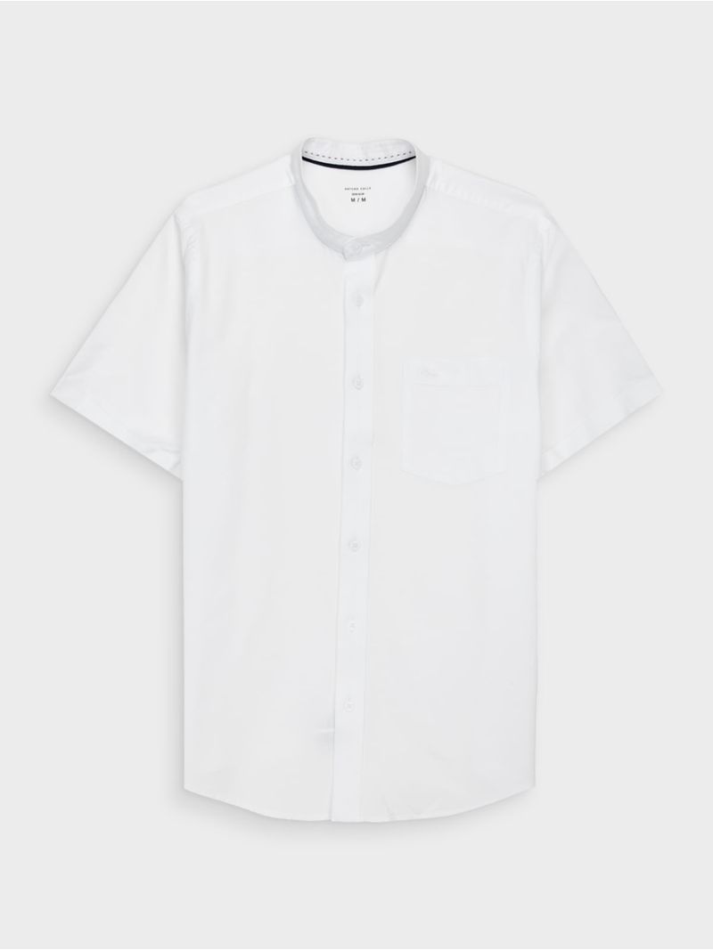 Camisa Casual Cuello Nerú Semi Slim Fit para Hombre 46870