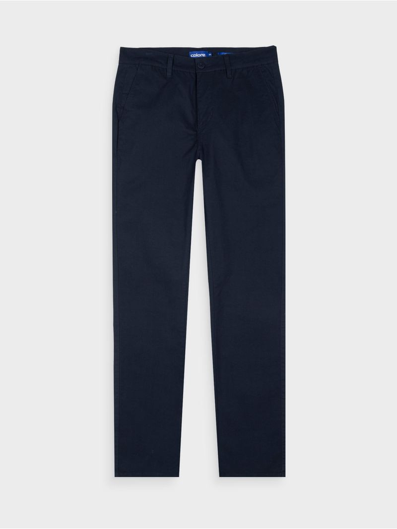 Pantalón con Textura Slim Fit para Hombre 12618