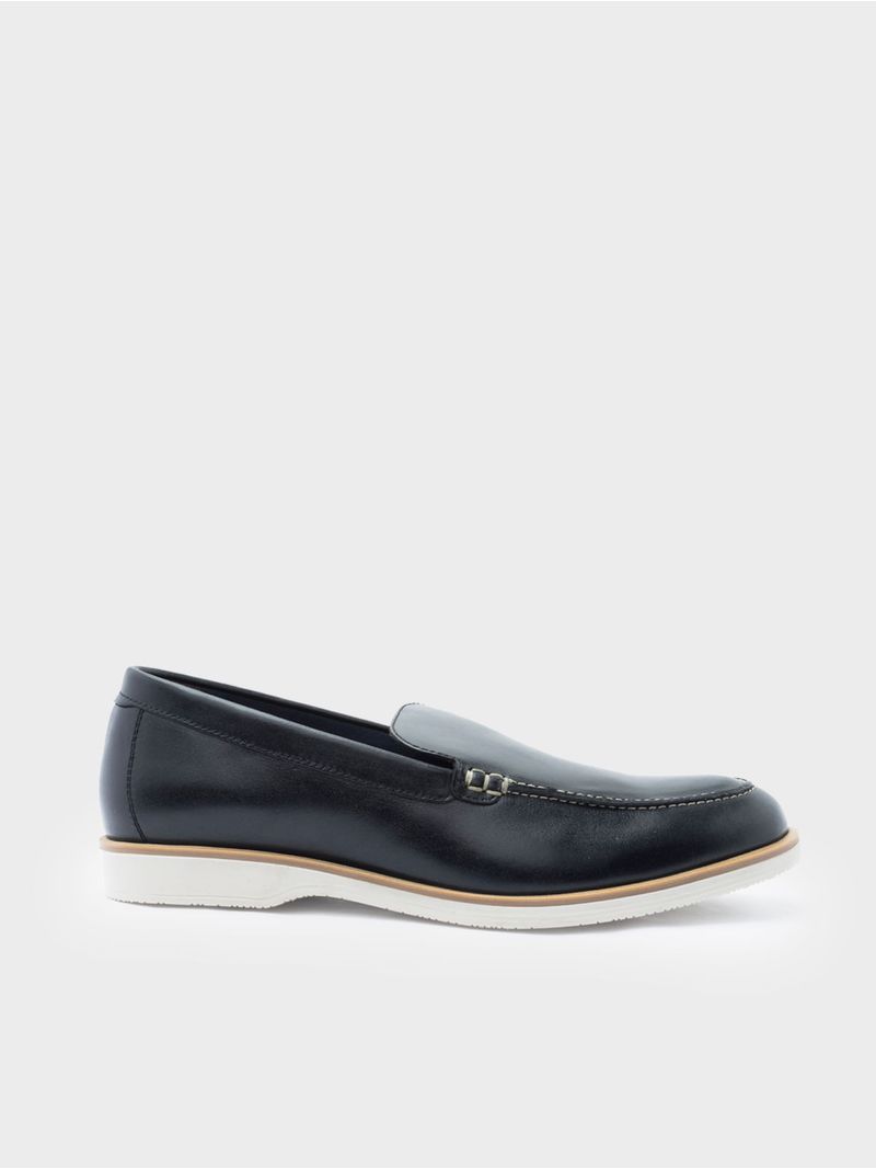Mocasín Casual con Suela Baja en Contraste 42652