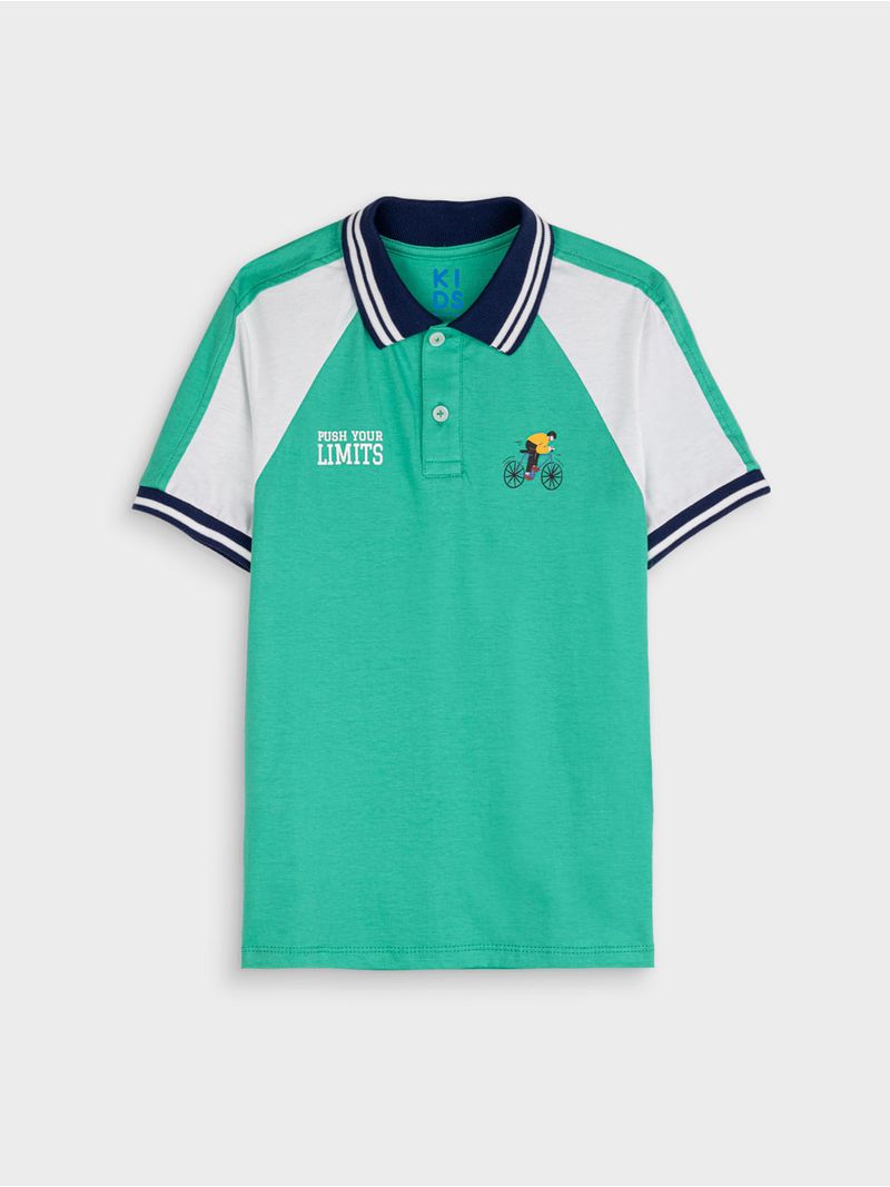 Polo Diseño en Contraste para Niño 14657