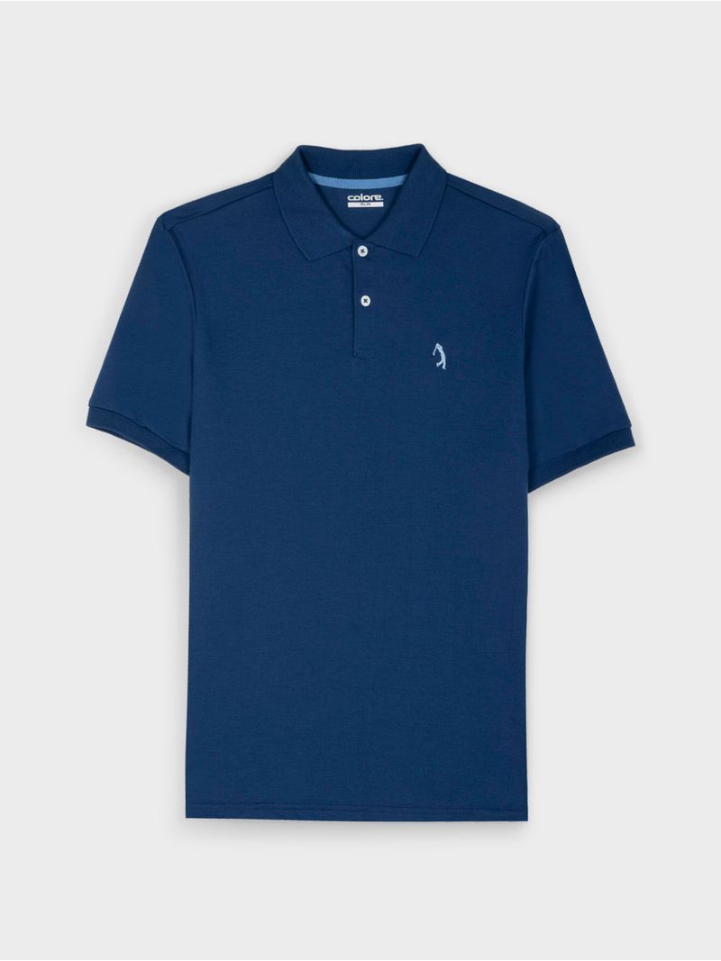 Polo Unicolor Jersey para Hombre 13828