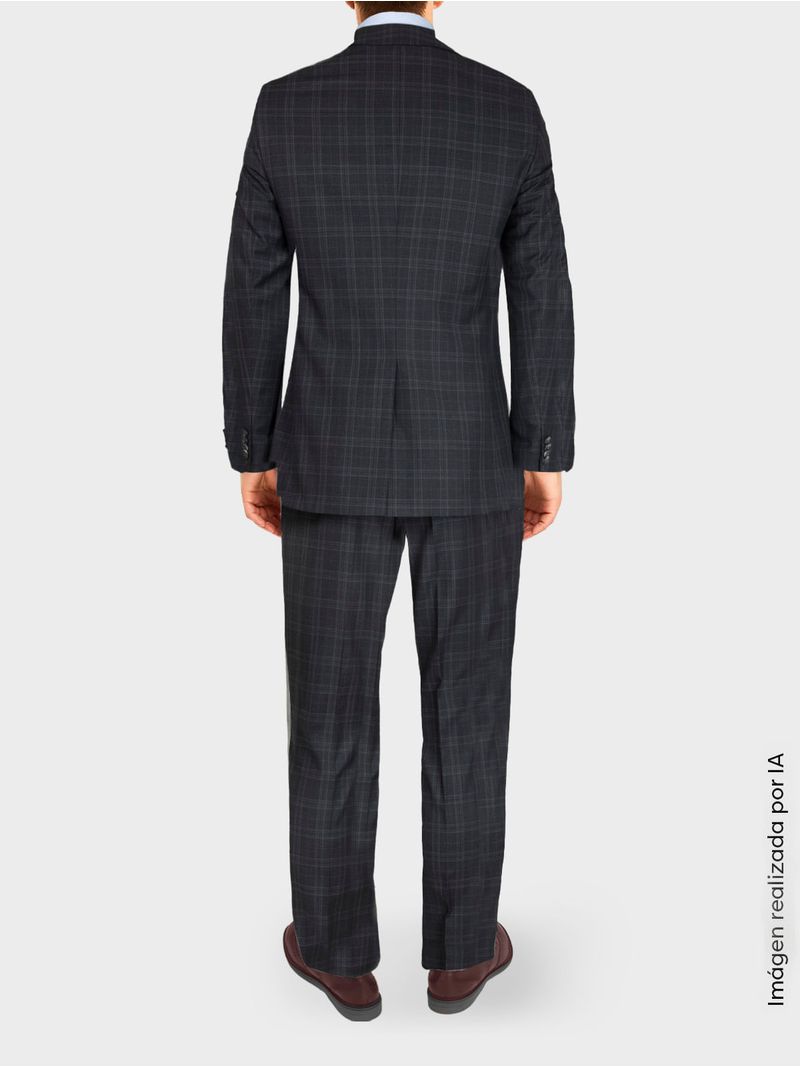 Traje con Cuadros Silueta Semi Slim Fit para Hombre 39906