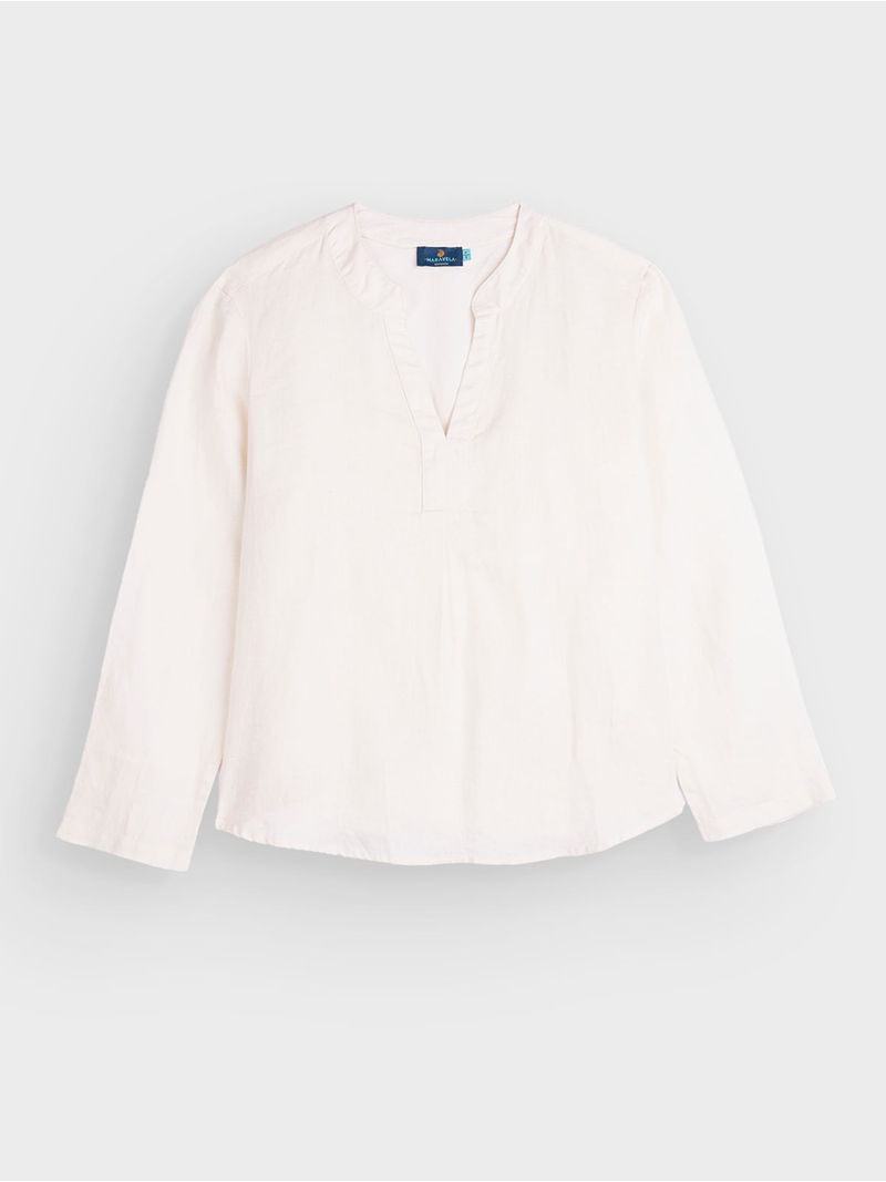 Camisa Estampada Manga Larga para Mujer 03189