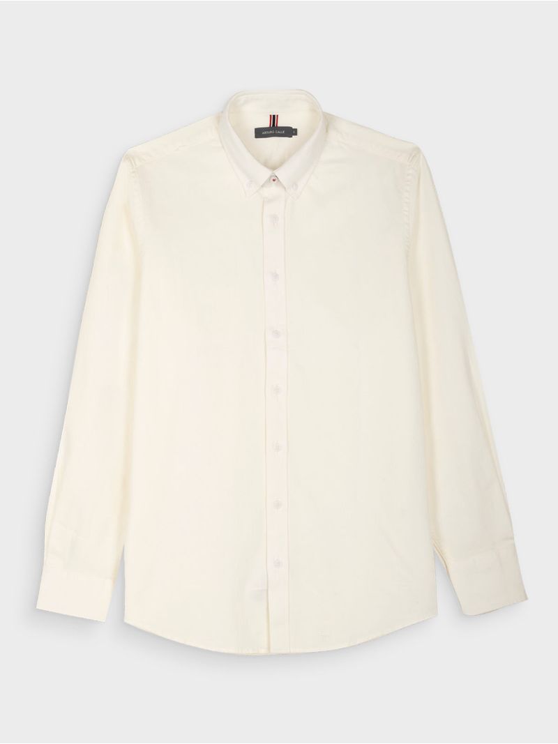 Camisa Unicolor Manga Larga para Hombre 38633