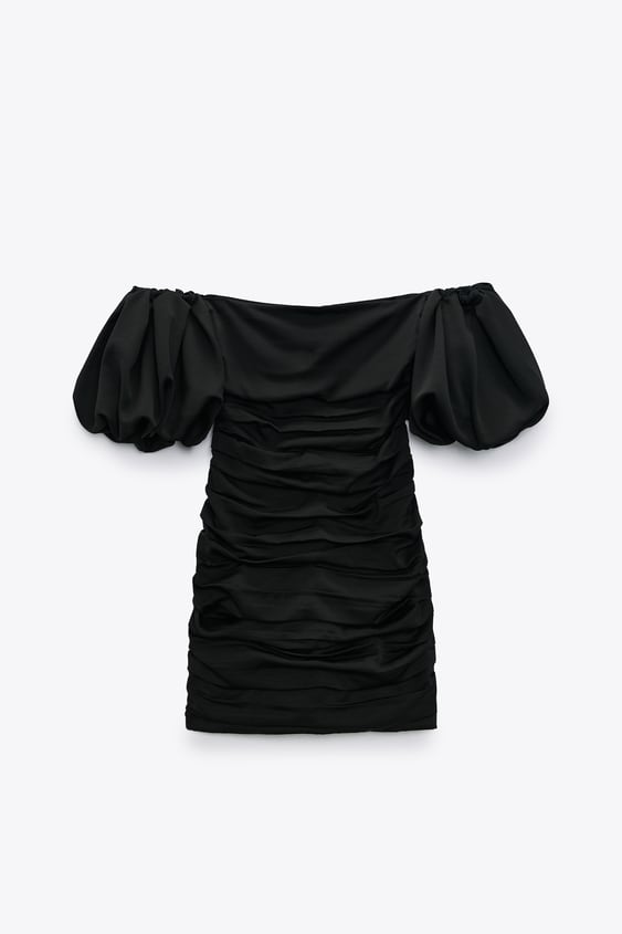 SHORT DRESS WITH RUCHING