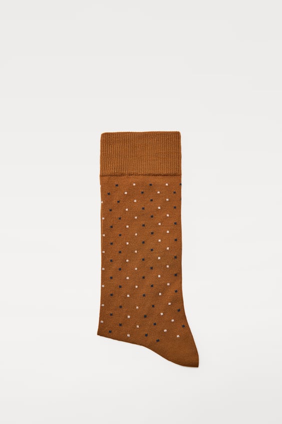 MERCERIZED JACQUARD SOCKS