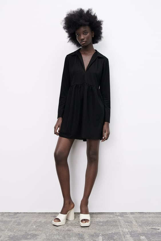 VOLUMINOUS SHORT DRESS
