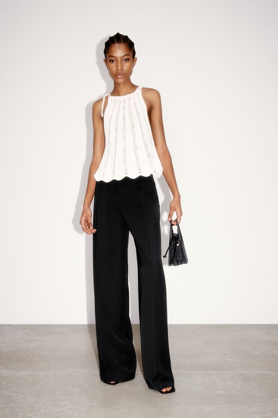 LOW RISE MENSWEAR STYLE PANTS