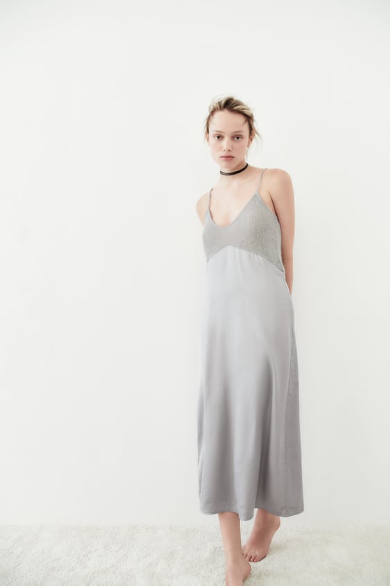 COMBINATION KNIT DRESS