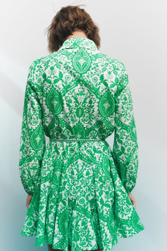 PRINTED MINI DRESS