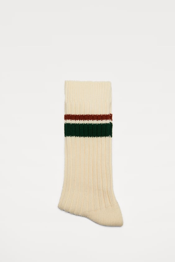 RIBBED STRIPED SOCKS