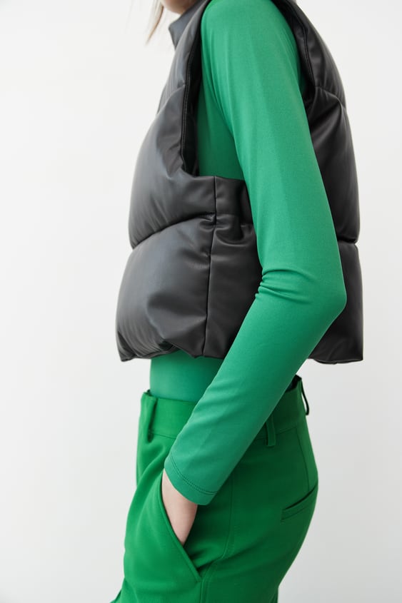 CROPPED STRAIGHT LEG PANTS