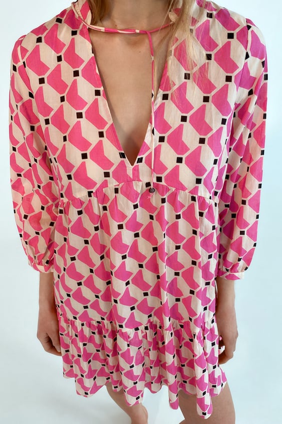 PRINTED SHORT DRESS