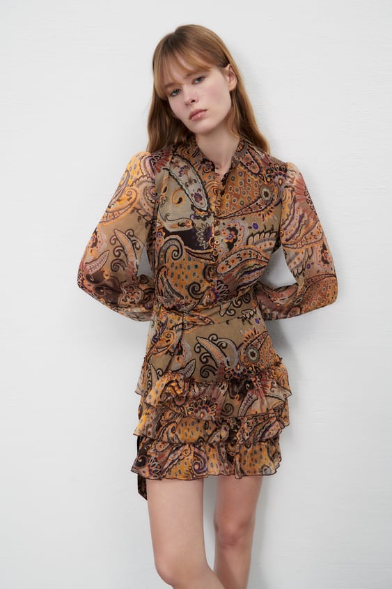 PRINTED SHORT DRESS