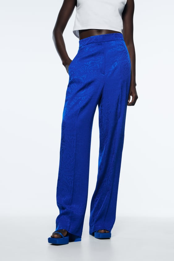 JACQUARD MENSWEAR STYLE PANTS