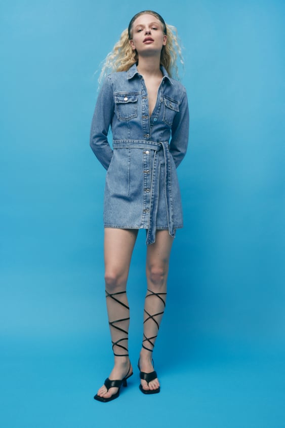 DENIM MINI DRESS