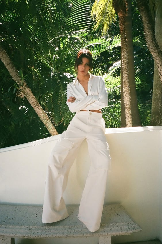 WIDE LEG CARGO PANTS