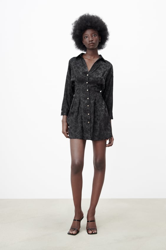 JACQUARD SHIRT DRESS