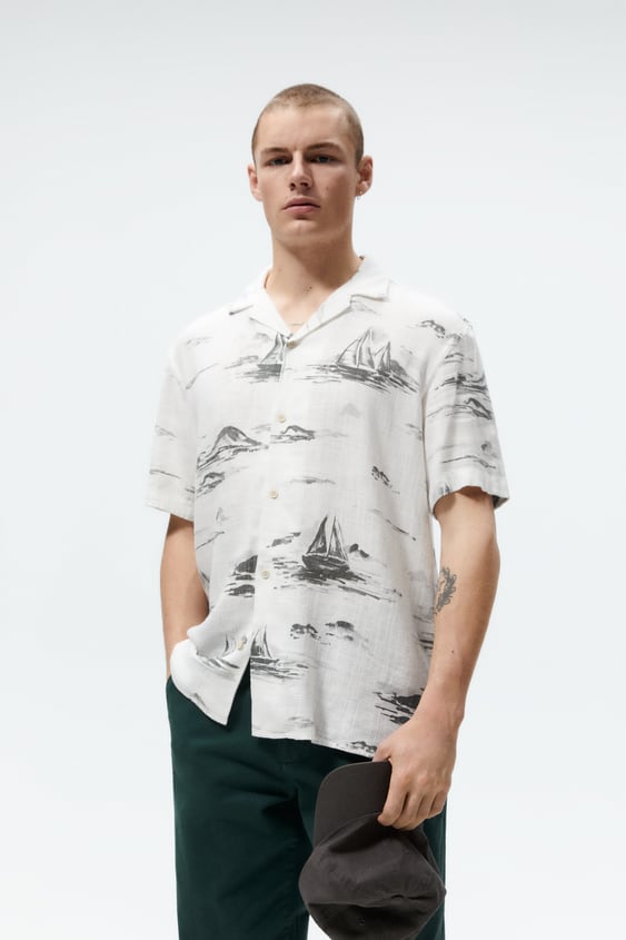 LIGHTHOUSE PRINT SHIRT