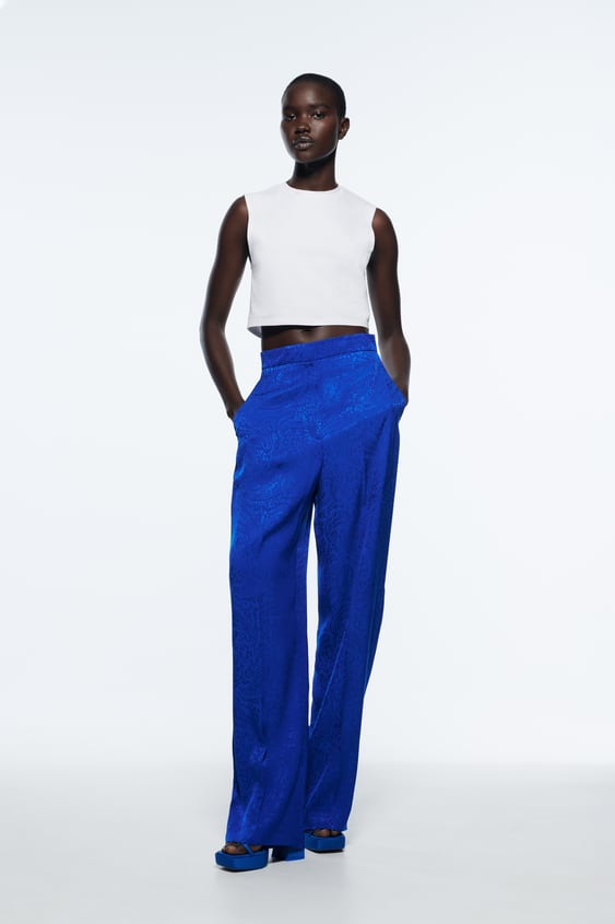 JACQUARD MENSWEAR STYLE PANTS