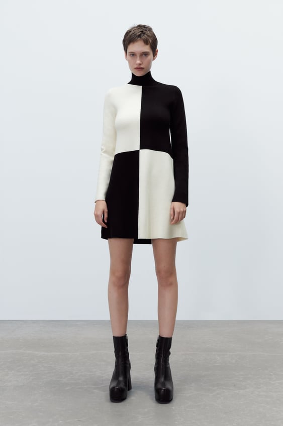 COLORBLOCK KNIT DRESS