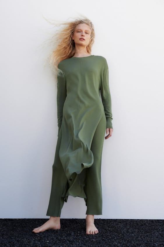STRAIGHT LEG KNIT PANTS