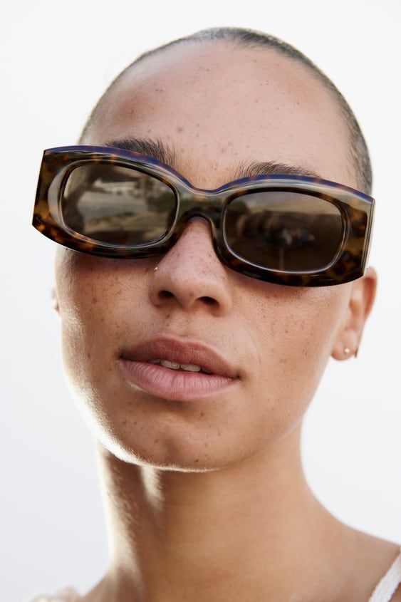 TORTOISESHELL EFFECT SUNGLASSES