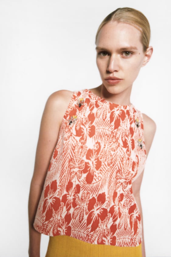 PEBBLE JACQUARD TOP