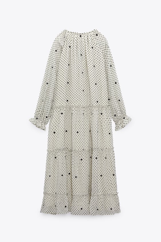 DOTTED MESH OVERSIZED DRESS
